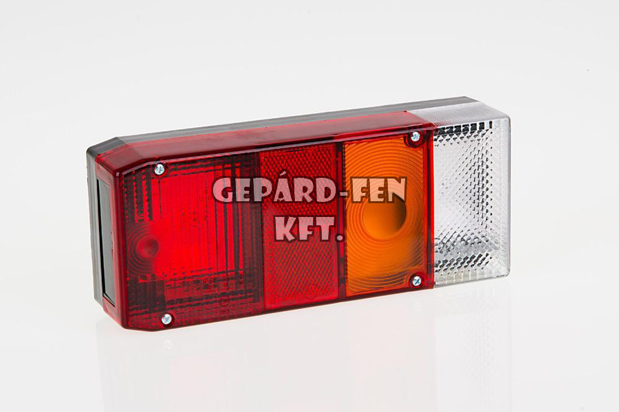 Hátsólámpa 4 kamrás JOBB oldal + tolató + rendszámvilágítás 240mm x 100mm x 57mm (FT-002P)
