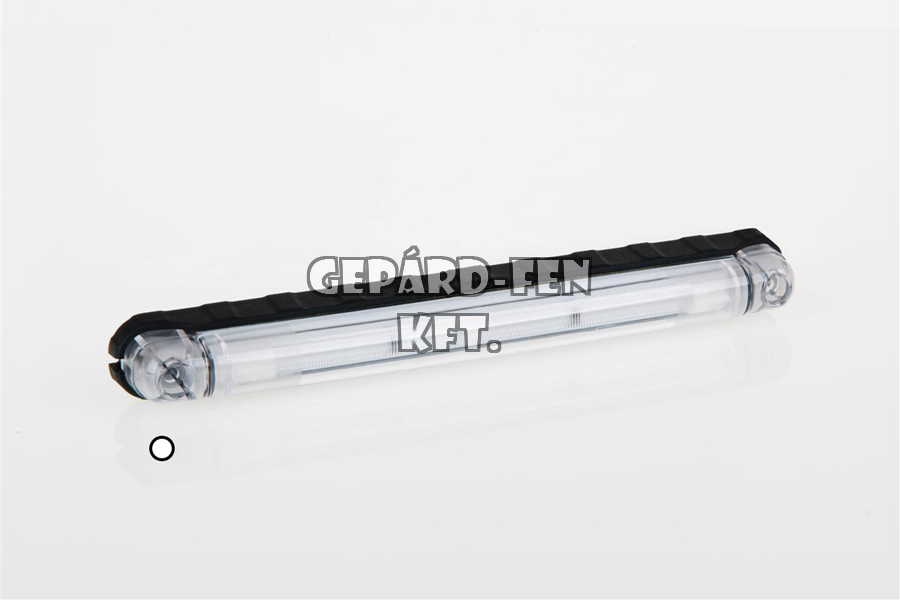 Szélességjelzõ 12-24V hosszú csík alakú átlátszó búrás fehér LED-es 242mm x 28mm (FT-29B LED)