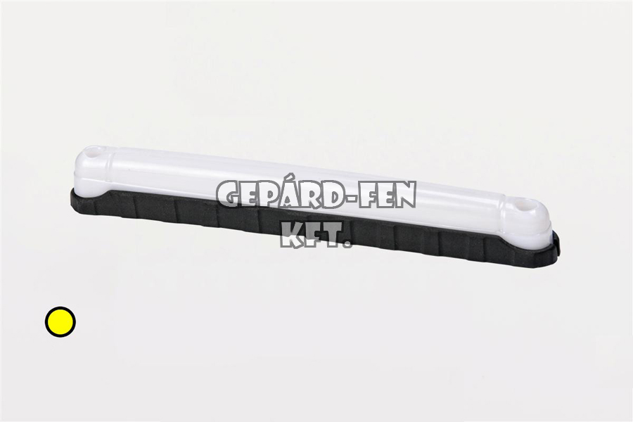 Belső világítás 12-24V hosszú csík alakú átlátszó búrás sárga LED-es 242mm x 28mm (FT-34Z LED)
