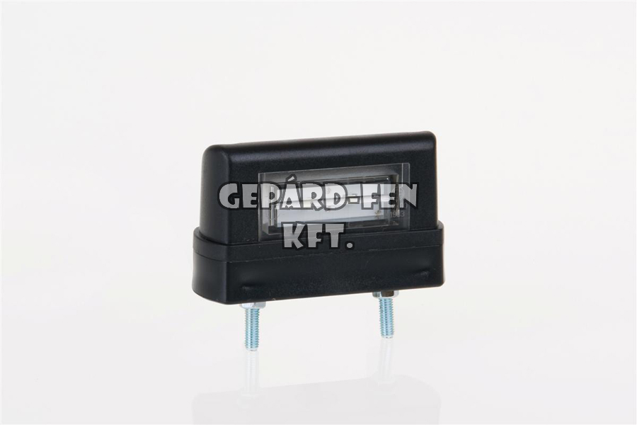 Rendszám megvilágítás 12-24V magasított kis tégla alakú 2 LED 83mm x 30mm magasság: 50mm (FT-16/1 LED)