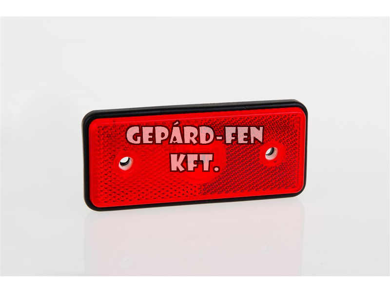 Szélességjelző 12-24V téglalap alakú piros 5W üveg IZZÓS +gumilap 110mm x 45mm (Meredes Sprinter) (MD-13C)