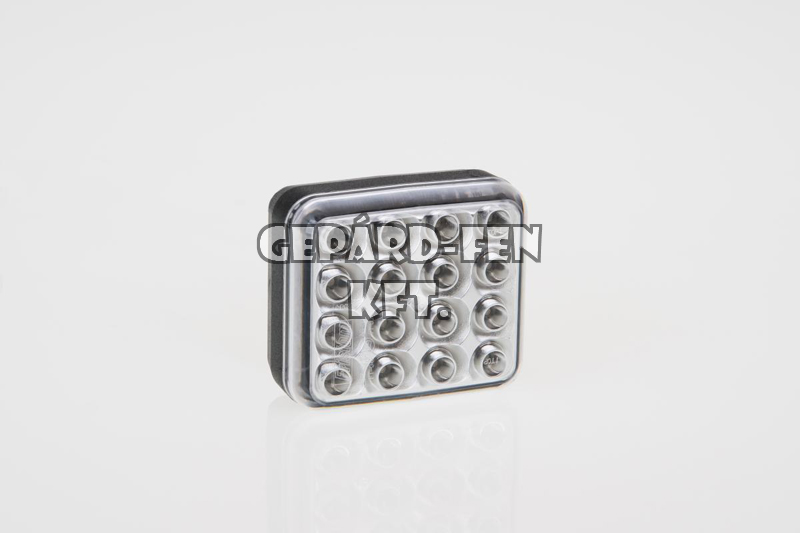 Tolatólámpa 12-24V kocka alakú 16 LED-es 78mm x 68mm x 40mm (FT-41 LED)