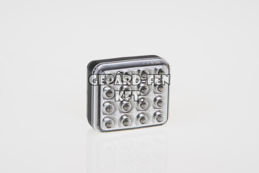 Hátsó ködlámpa 12-24V kocka alakú 16LED-es 78mm x 68mm x 40mm (FT-40 LED)