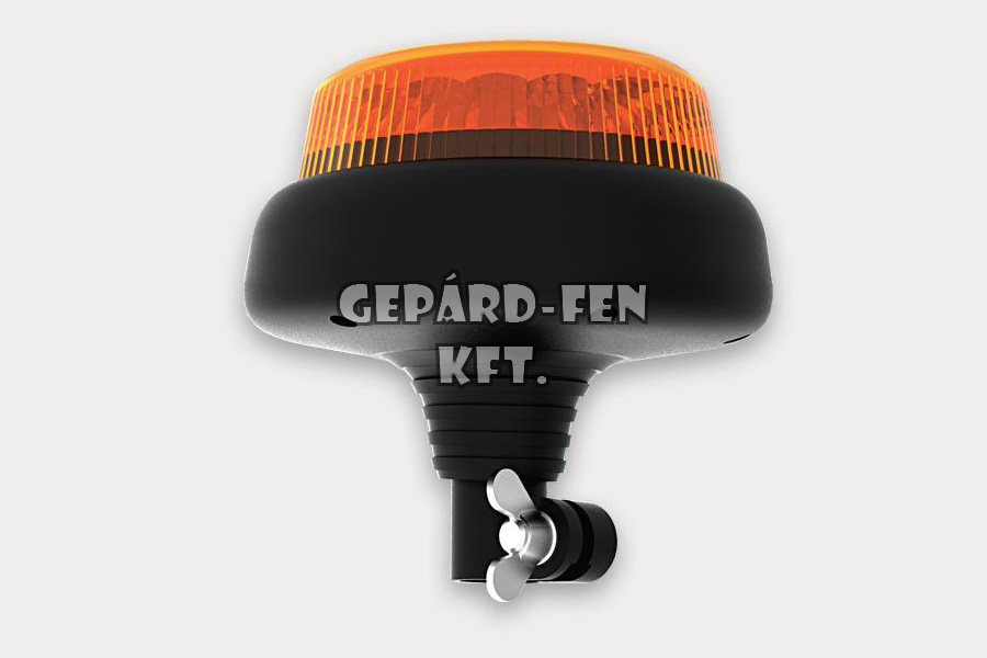 Forgólámpa / LED Villogólámpa 12-55V kerek lapos kivitel adapteres felfogatás 20 LED-es IP68 minősítés átm.: 165mm, mag.:160mm (FT-100 LED PI)