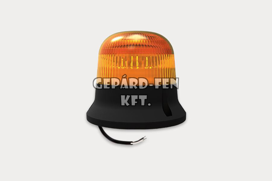 Forgólámpa / LED Villogólámpa 12-55V alacsony "kojak" búrás, 3csavaros felfogatás, 9LED-es IP68 minősítés +1,5m kábel átm.: 145mm, mag.: 126mm (FT-150 LED 3S)