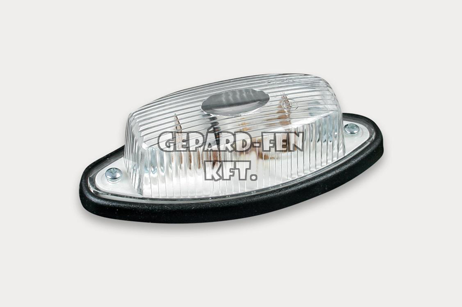 Szélességjelzõ csónak alakú FEHÉR szofita IZZÓS 100x45mm, vast.: 30mm (FT-11B)