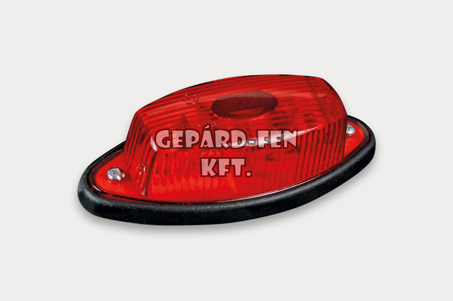 Szélességjelzõ csónak alakú PIROS szofita IZZÓS 100x45mm, vast.: 30mm (FT-11C)