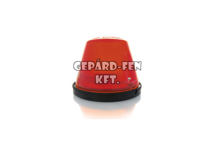 Helyzetjelző kerek lámpa magas piros 95mm átmérő 71mm magas /BA15s/