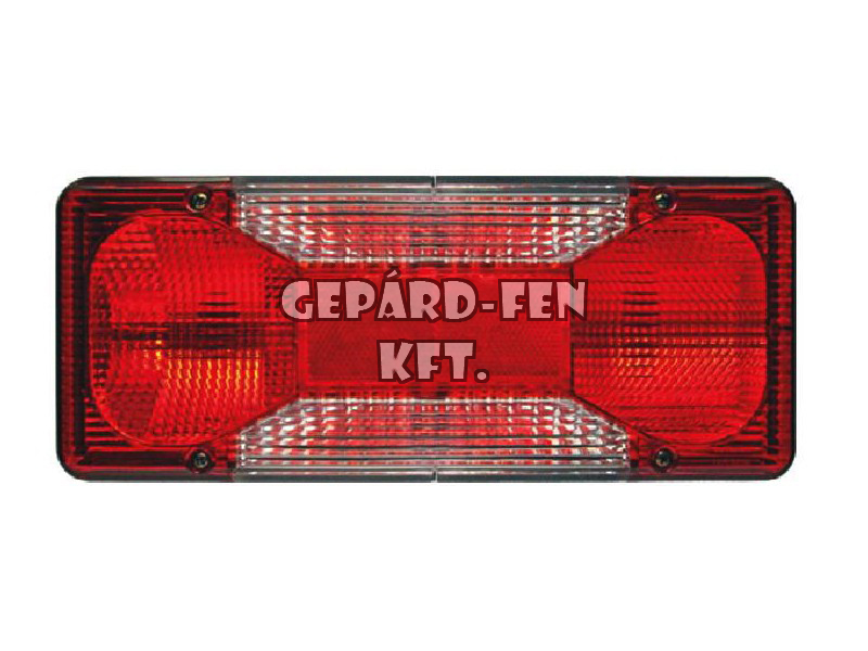 BÚRA Új IVECO DAILY Hátsólámpához 4 kamrás 5 funkciós (hj. + fék + FEHÉR index + tolató + ködzáró) 304x130mm (0294CUB)