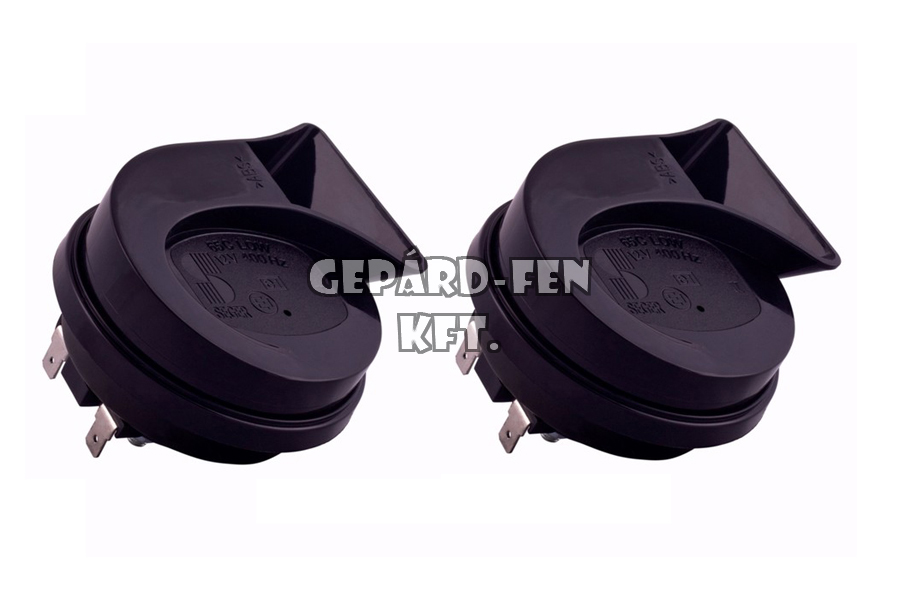 Harsona pár relével 12V MÉLY/MAGAS (L/H) 400/500Hz 118dB 85mm x 90mm x 68mm (65CT1202)