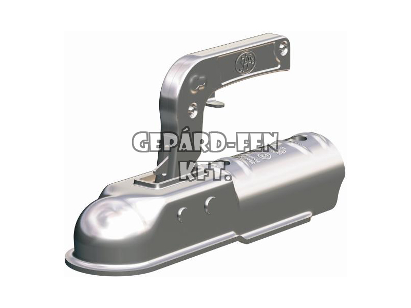 Vonófej 1300kg terhelhetőségű, KEREK (50mm-es csőre), hosszú (260mm), felül-felül a furat (furattáv.: 90mm) - ZSK-1300E