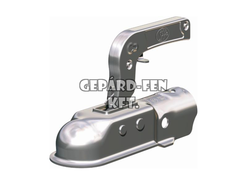 Vonófej 750kg terhelhetőségű, KEREK (45mm-es csőre), rövid (208mm), oldalt-felül a furat (furattáv.: 40mm) - ZSK-750B