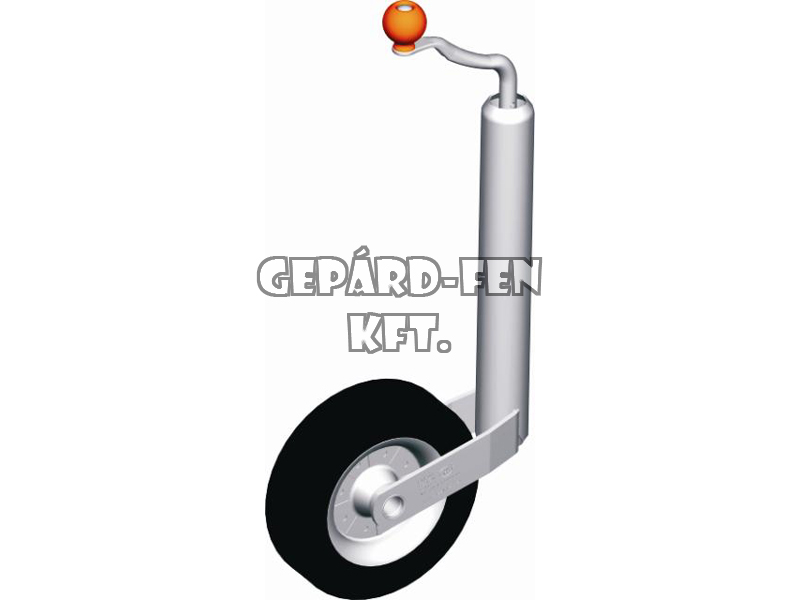 Mankóláb kerékkel NORMÁL, max. függőleges terhelhetőség: 150kg, magasság: min.: 600 - max.: 760mm, tartó átm.: 48mm, kerék átm.: 200mm - KM-01