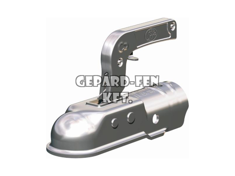 Vonófej 1700kg terhelhetőségű, KEREK (50mm-es csőre), rövid (210mm), oldalt-felül a furat (furattáv.: 40mm) - ZSK-1700B