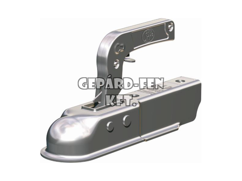 Vonófej 750kg terhelhetőségű, SZÖGLETES (45mm-es zártszelvényre), hosszú (259mm), felül-felül a furat (furattáv.: 90mm) -ZSK-750G
