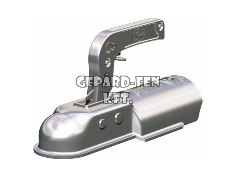 Vonófej 1300kg terhelhetőségű, KEREK (70mm-es csőre), hosszú (260mm), felül-felül a furat (furattáv.: 90mm) - ZSK-1300G