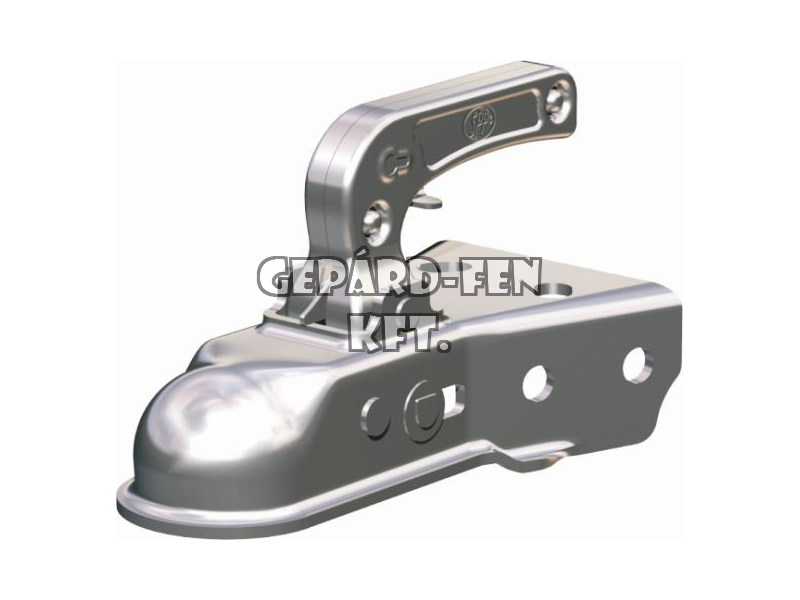 Vonófej 750kg terhelhetőségű TRAPÉZ, rövid (208mm), oldalt-oldalt-felül a furat (furattáv: oldalt 40mm, felül 50mm) - ZSK-750K