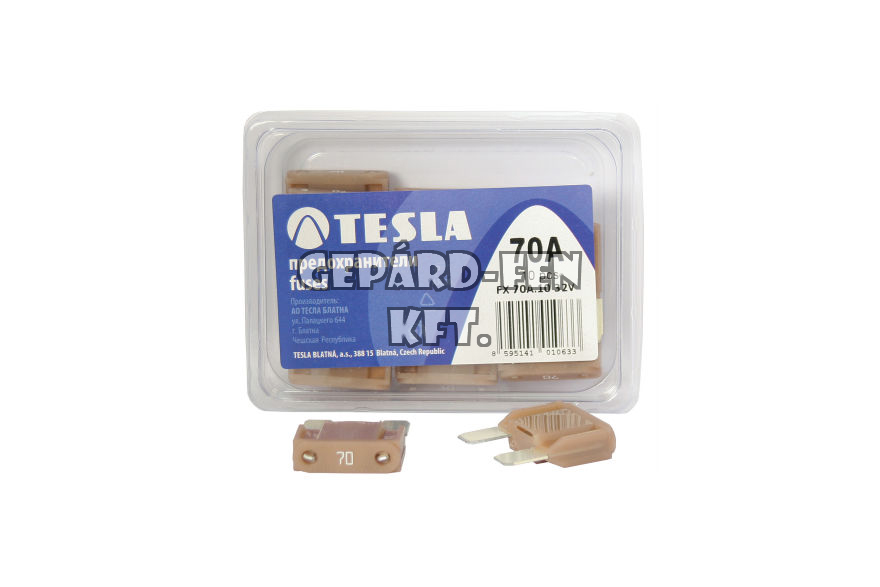 MAXI késes biztosíték 70A - TESLA - 10db