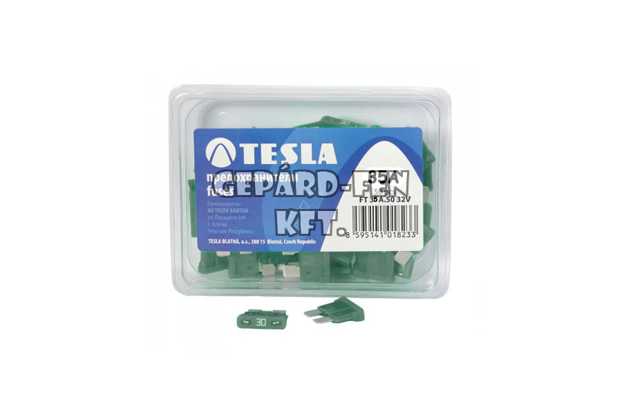 Biztosíték késes 35A - TESLA - 50db