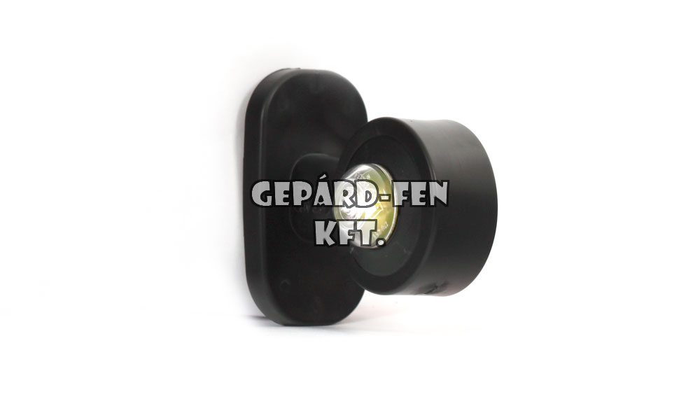 Szélességjelző 12V/24V LEDes piros/fehér 90fokos rövid egyenes BAL oldal 95mm kinyúlás (134L)