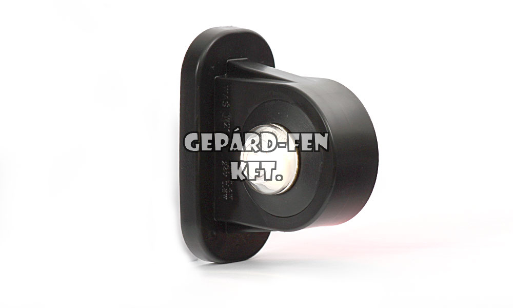 Szélességjelző 12V/24V LEDes piros/fehér kardán tömb BAL 78mm kinyúlás (137L)
