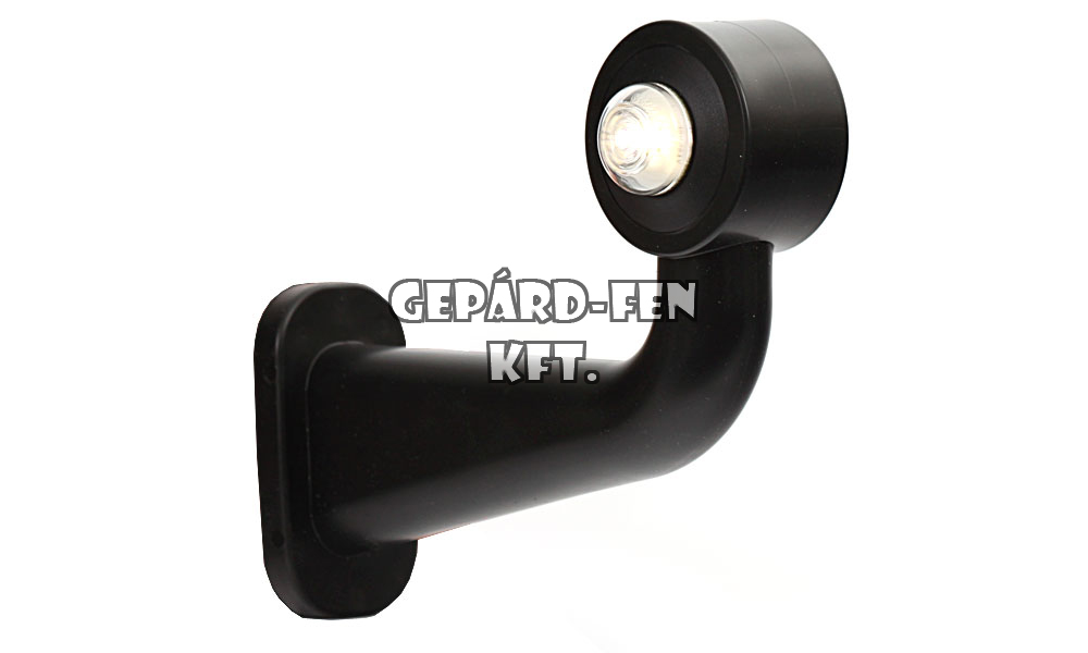 Szélességjelző 12V/24V LEDes piros/fehér 90fokos hosszú karos BAL oldal 182mm kinyúlás (138L)