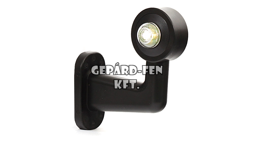 Szélességjelző 12V/24V LEDes piros/fehér 90fokos rövid karos BAL oldal 126mm kinyúlás (135L)