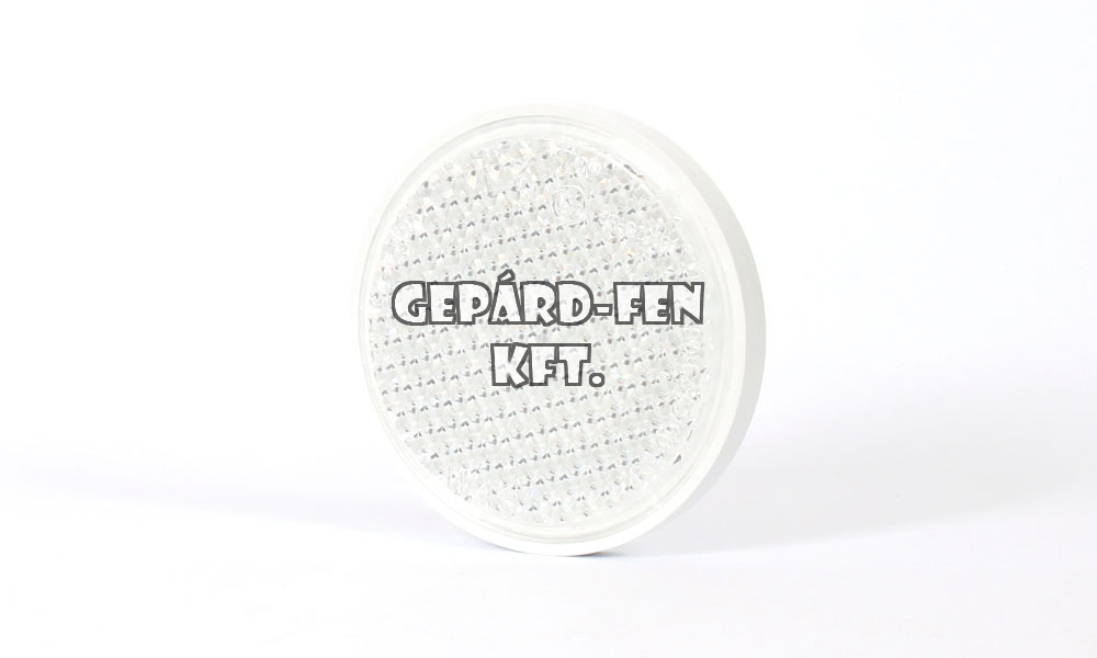 Prizma kerek FEHÉR csavaros (fehér kerettel) átm.: 85mm, vast.: 12mm (29-FI75S)