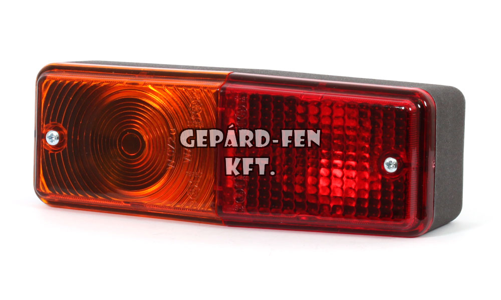 Hátsólámpa 2 kamrás traktor Bal/Jobb oldal 195mm x 65mm x 60mm (40w - 072)