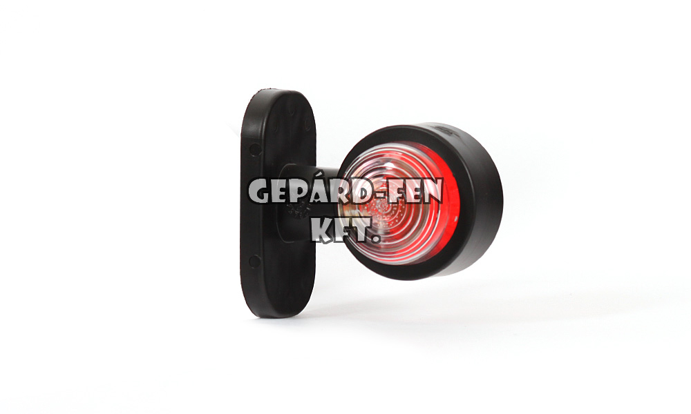 Szélességjelző IZZÓS piros/fehér 90fokos rövid egyenes BAL/JOBB oldal 95mm kinyúlás (261w)