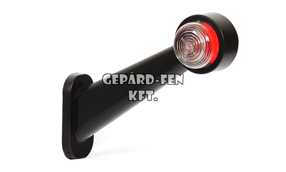 Szélességjelző IZZÓS piros/fehér 45fokos hosszú egyenes BAL/JOBB oldal 187mm kinyúlás (263w)