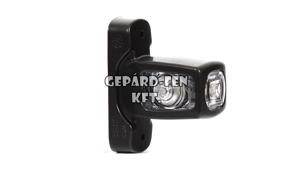 Szélességjelző 12V/24V LED-es Piros/Fehér/Sárga kocka forma, kardán tömb ...mm kinyúlás (286-W62)