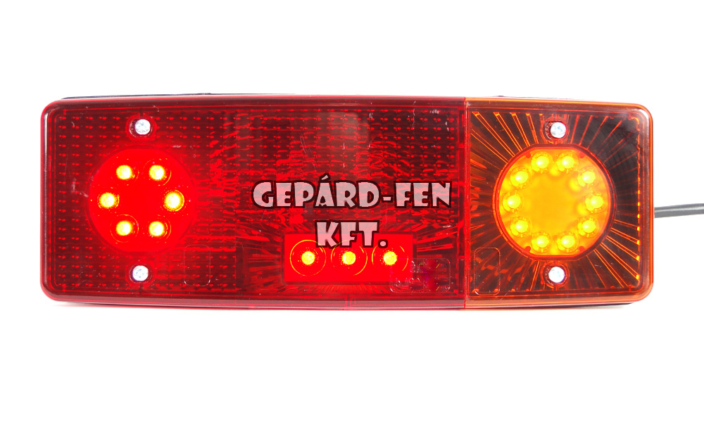 H.lámpa (ZUK tip.) multifunkciós LED-s fék-, helyzetjelző-, irányjelző- jobb 264x102x65mm 12V/24V  (480-WE549dP)