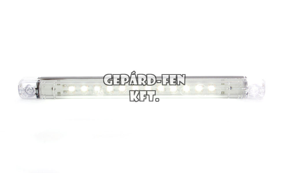 LW6 tipuscsalád.555. 24V,-os hosszúkás csík alaku belső világítás.12LED,-3W, 296 Lumen teljesítmény.Méretei: 237x21mm. Vastagság: 22mm. Furattáv:212mm.Vizáll: IP66/68.40 cm bekötési vezetékkel.