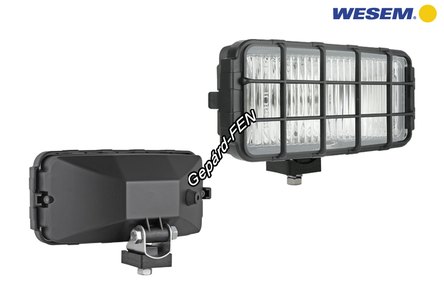 HP2.10045.Közepes méretű,téglalap alaku ködfényszóró, fekete műanyag házzal fehér üveggel +védőráccsal.Méretei:195x95x82mm.(védőráccsal.) Felfogatás: alul M8,-as csavarral.Teljes magasság: 109mm. H3,-as izzós kialakítás, izzók nélkül. HP2.tip.cs.