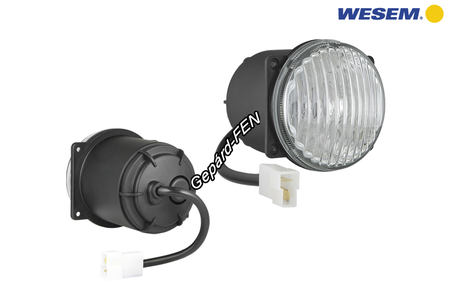 HM4.23600. Ködfényszóró pici kerek fekete műanyag házzal fehér üveggel, 4 pontos csavaros felfogatással. Méretei: 80x96mm. 12V H3 izzóval szerelve. Egyéb beépítési méretek megeggyeznek a WES0119, 155,-el!4
