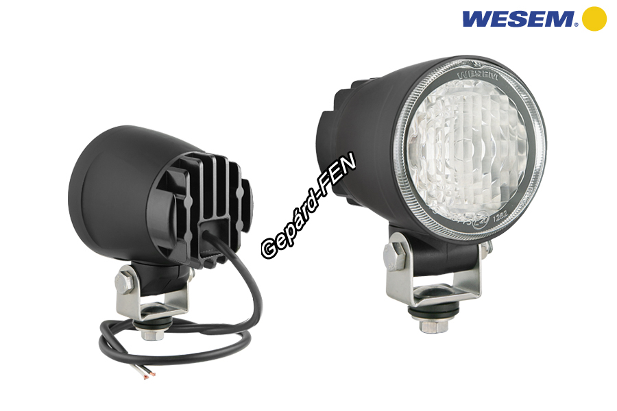 Munkalámpa MINIkerek 3LED-es szúró (32°x13°) 12-24V, 9W, 600lumen, IP68, átm.: 84mm, mag. (tartóval): 117mm, vast.: 106mm. 0,5m kábellal. CRC2.48201