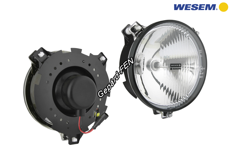 RAJD2.46250 Rally XENON TÁVfényszóró (SZÚRÓ), kerek, átm.: 180mm, (felfogatás: 90°), 12V 35W Xenon izzóval - Felszereléi alaplappal, izzótömítéssel.