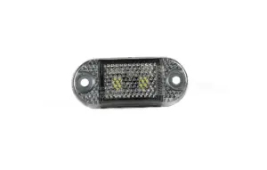 Helyzetjelző 2 LED fehér, sötétített, 12-36V, 0.15mm kábel, 65x28mm, FT-62 B DARK