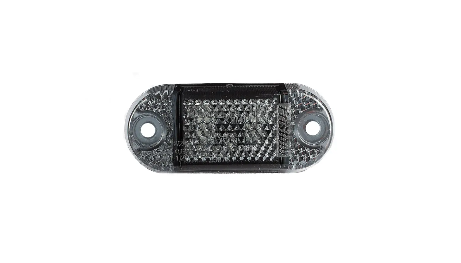 Helyzetjelző 2 LED piros, sötétített, 12-36V, 0,15m kábel, 65x28mm, FT-62 C DARK