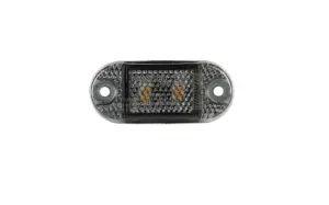 Helyzetjelző 2 LED sárga, sötétített, 12-36V, 0.15m kábel, 65x28mm, FT-62 Z DARK