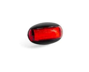 Helyzetjelző LED piros, félköríves alakú, sík hátoldalas, energiatakarékos, 12-36V, 0,15m kábel, 38x60mm, mélység: 33mm FT-67 C LED