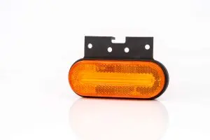 Helyzetjelző 12-36V-os ovális alakú sík hátoldalas LED-es, ADR kompatibilis, 126x51 PIROS FT-70 C