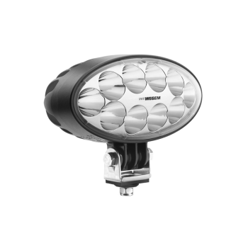10 led,-es ovális alaku munkalámpa, 12-24V 4000 Lumen ! 176x131x86 mm,-es normál felfogatással, AMP csatlakozóval