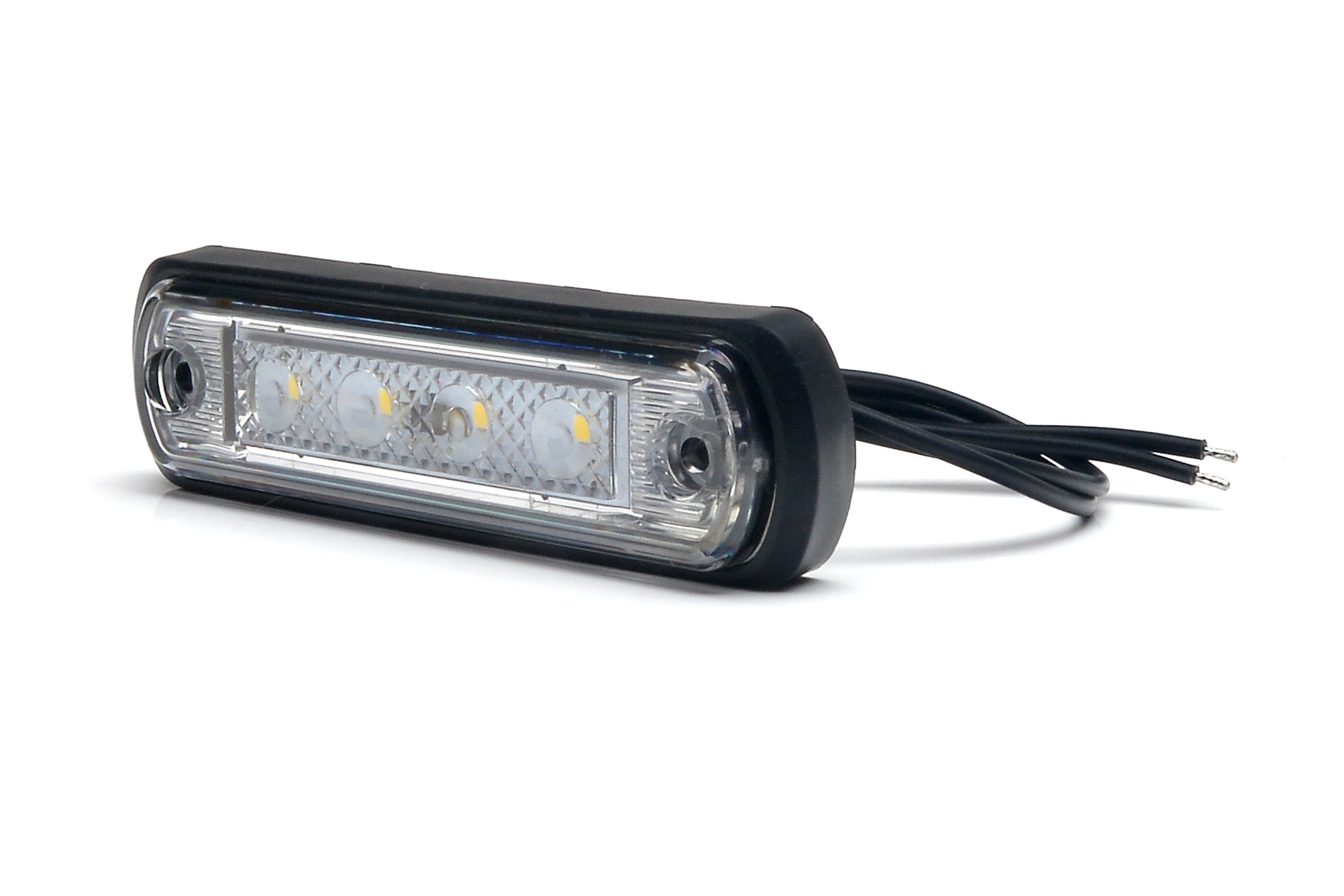 Helyzetjelző fehér LED 12/24V 1340
