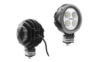 Munkalámpa MINI ovális 4LED-es terítő (55°) 12-24V, 18W, 1500lumen, IP67-69K, +0,5m kábel, szél.: 104mm, vast.: 81mm, mag. tartóval: 158mm - CRV2A.49600