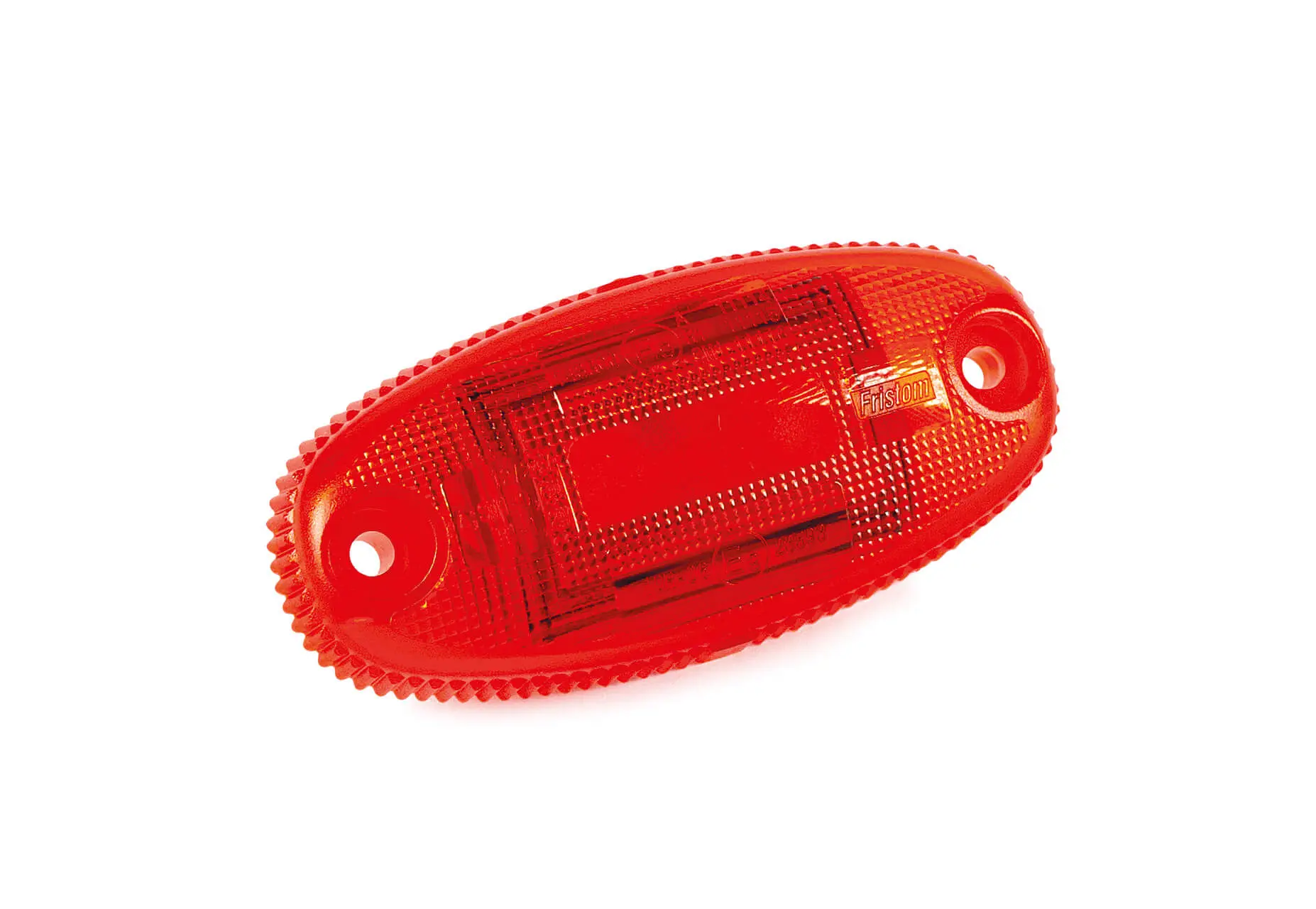 Helyzetjelző LED piros, ovális alakú, sík hátoldalas, 12-36V, 0,15m kábellel, 36x74mm, mélység 19mm FT-68 C LED