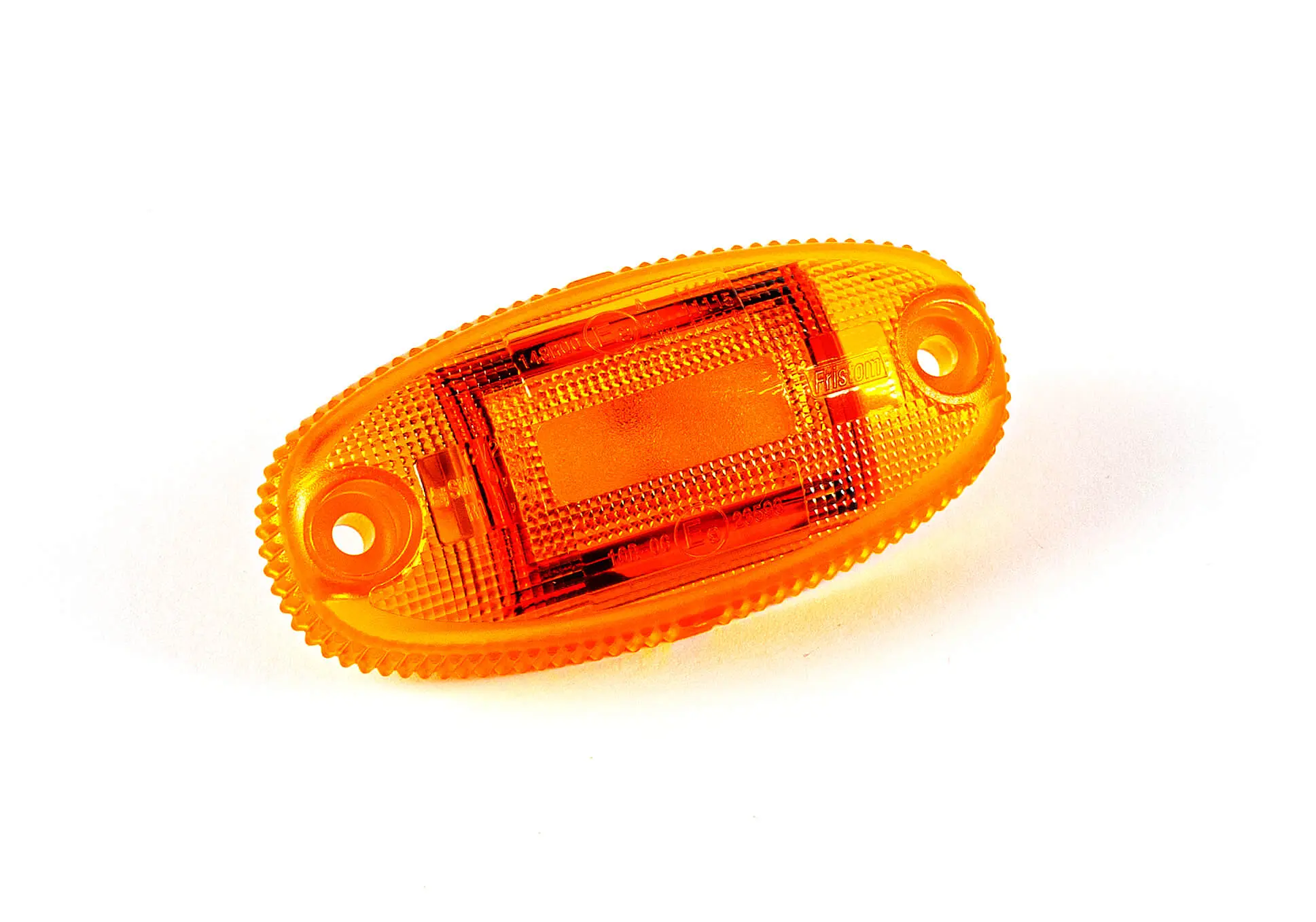 Helyzetjelző LED sárga, ovális alakú, sík hátoldalas, 12-36V, 0,15m kábellel, 36x74mm, mélység: 19mm FT-68 Z LED