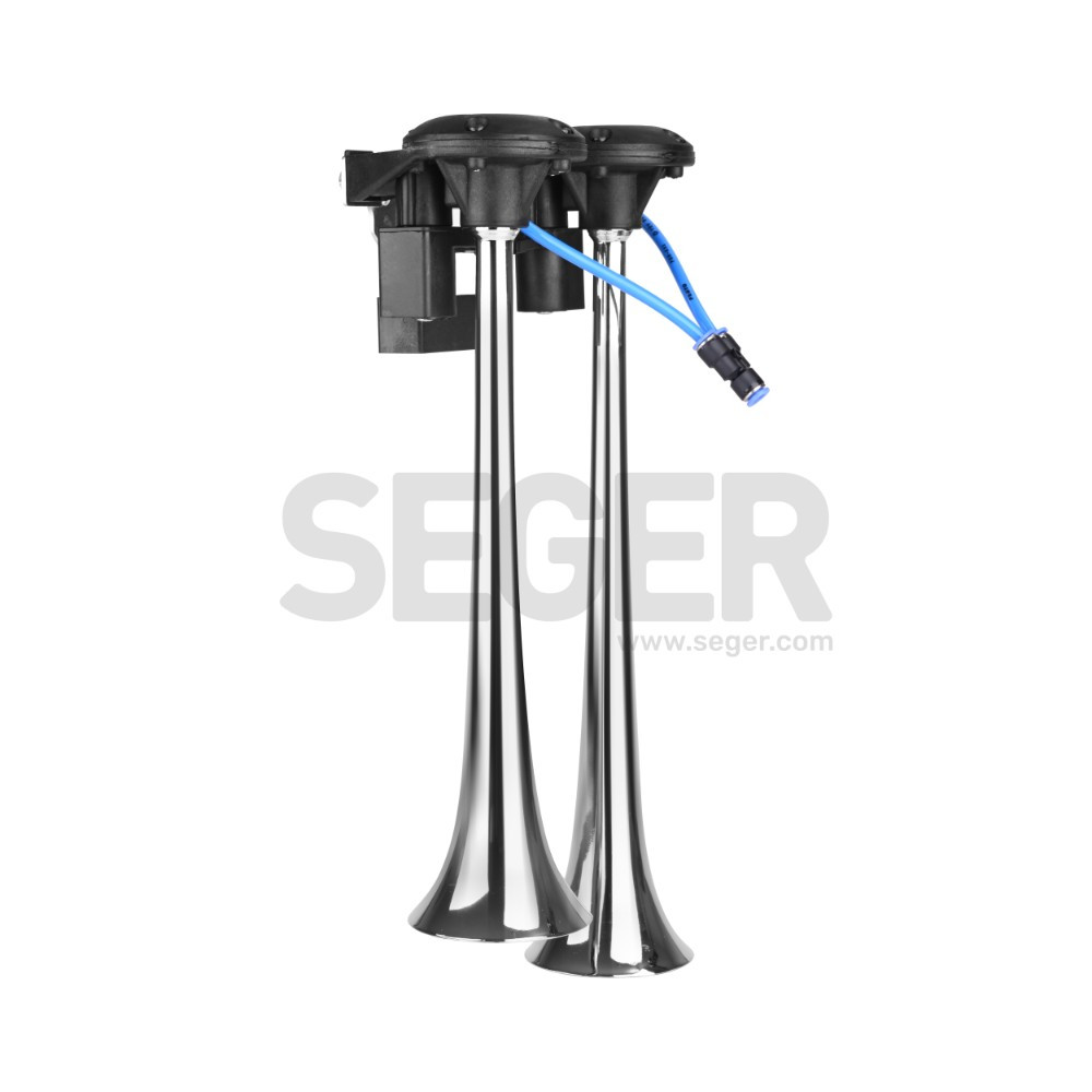 Légkürt Chrome 24V 2 szólamú 125dB 96mm x 130mm x 360mm (82DH2400)