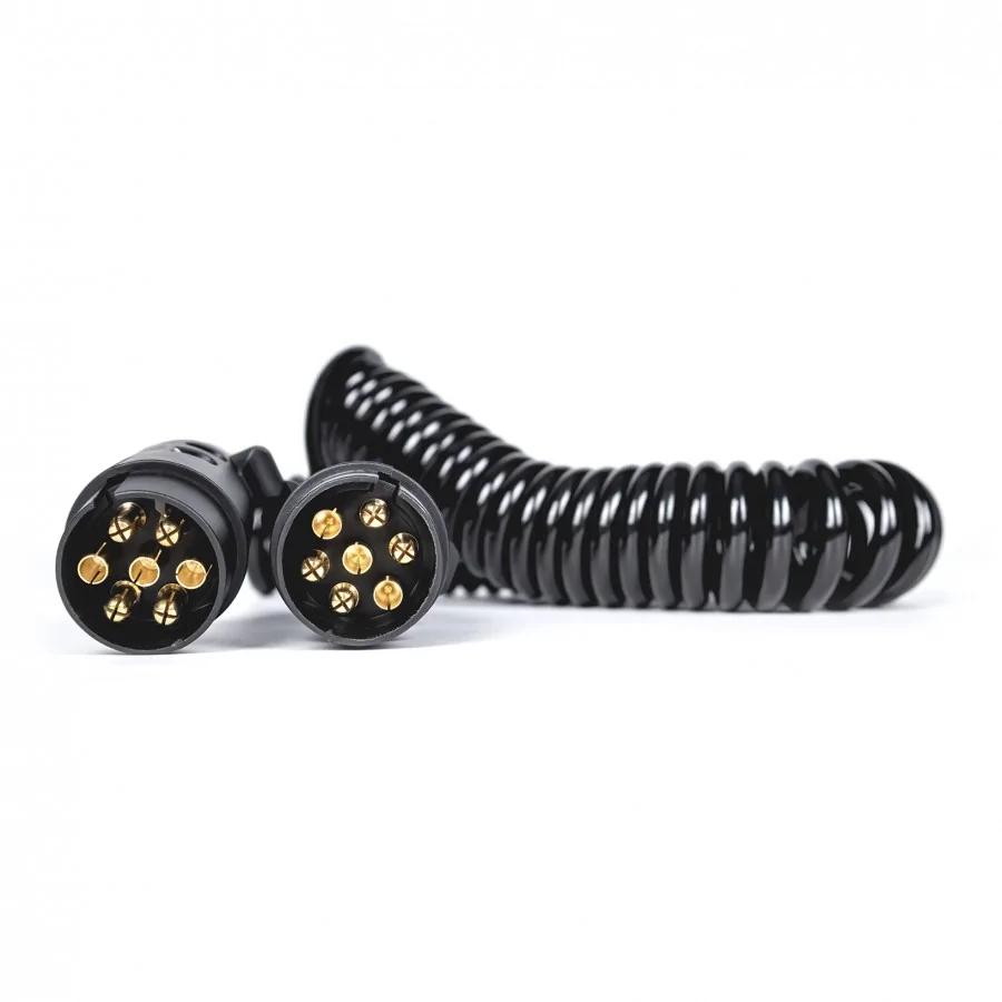 Elektromos spirálkábel 12V 5m 7 PIN